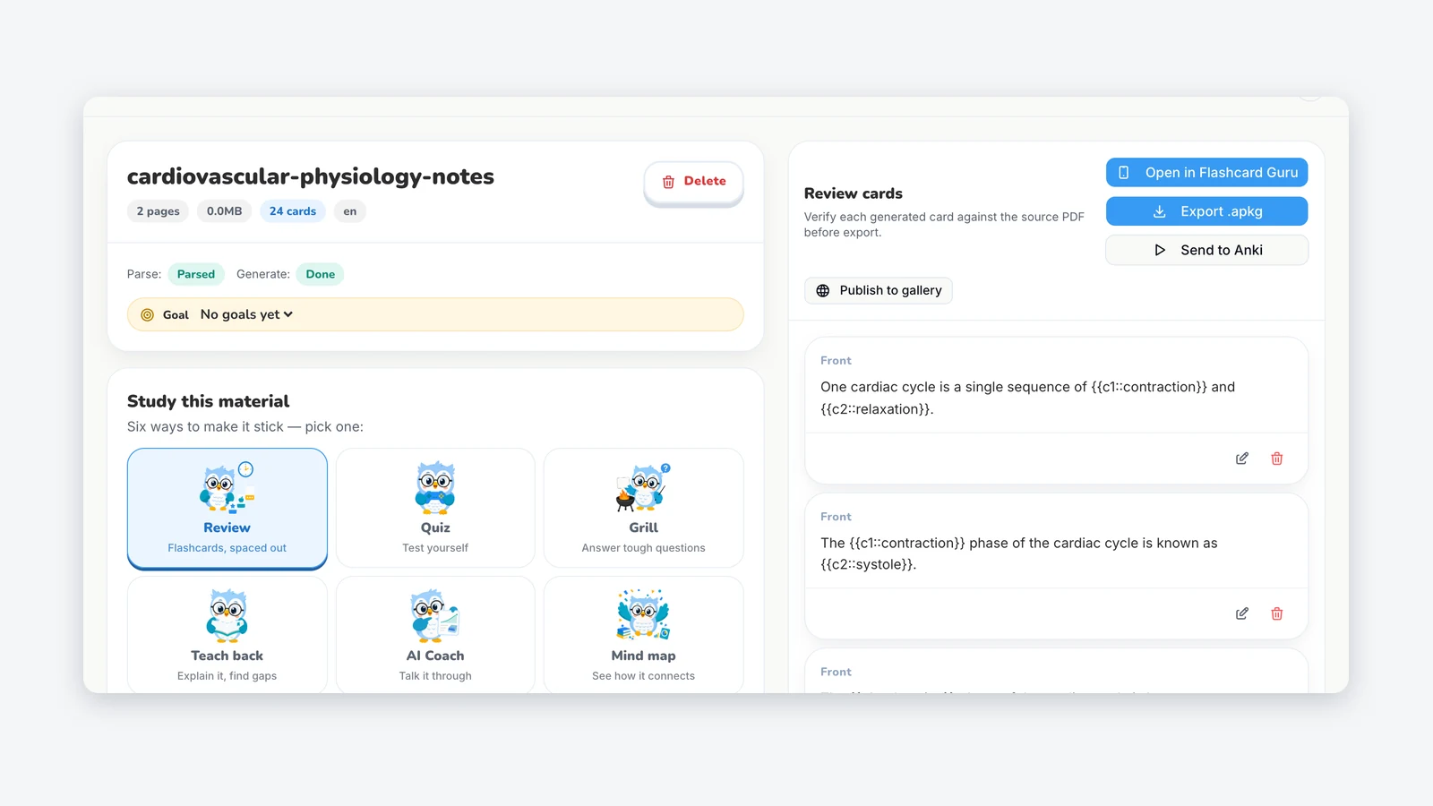 El mejor generador de flashcards con IA para estudiar con Anki